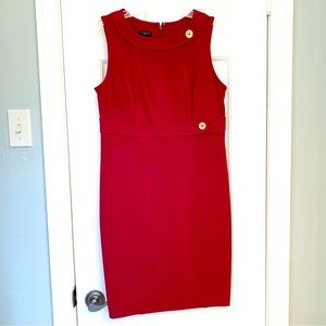 Talbots Cranberry Sheath Dress